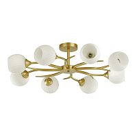 Люстра потолочная восьмирожковая Lumion LN21 051 E27 220В Матовое золото картинка 